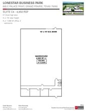 605 E Palace Pky, Grand Prairie, TX à louer Plan d’étage– Image 1 sur 1