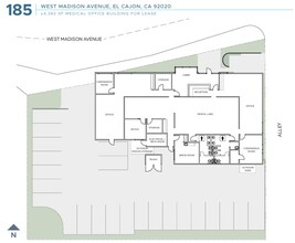 185 W Madison Ave, El Cajon, CA à louer Plan d’étage– Image 1 sur 1