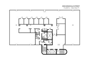 2609 Granville St, Vancouver, BC à louer Plan d’étage– Image 2 sur 2