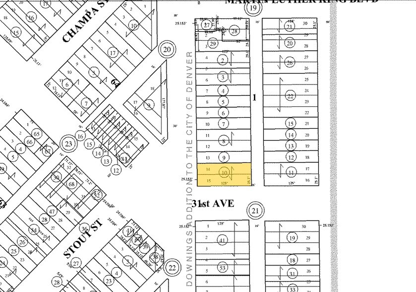 3100 Downing St, Denver, CO à louer - Plan cadastral – Image 3 sur 3