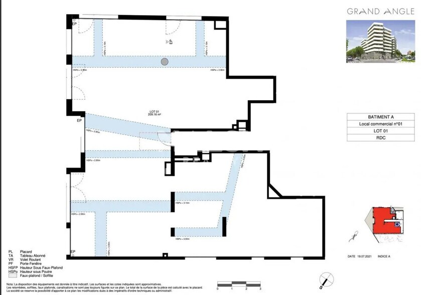 Local commercial dans Lyon à louer - Plan d’étage – Image 2 sur 2