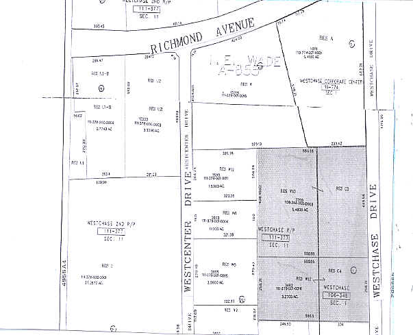 3602-3628 Westchase Dr, Houston, TX à louer - Plan cadastral – Image 2 sur 16