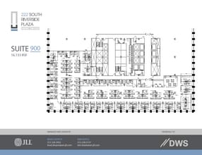 222 S Riverside Plz, Chicago, IL à louer Plan d’étage– Image 1 sur 2