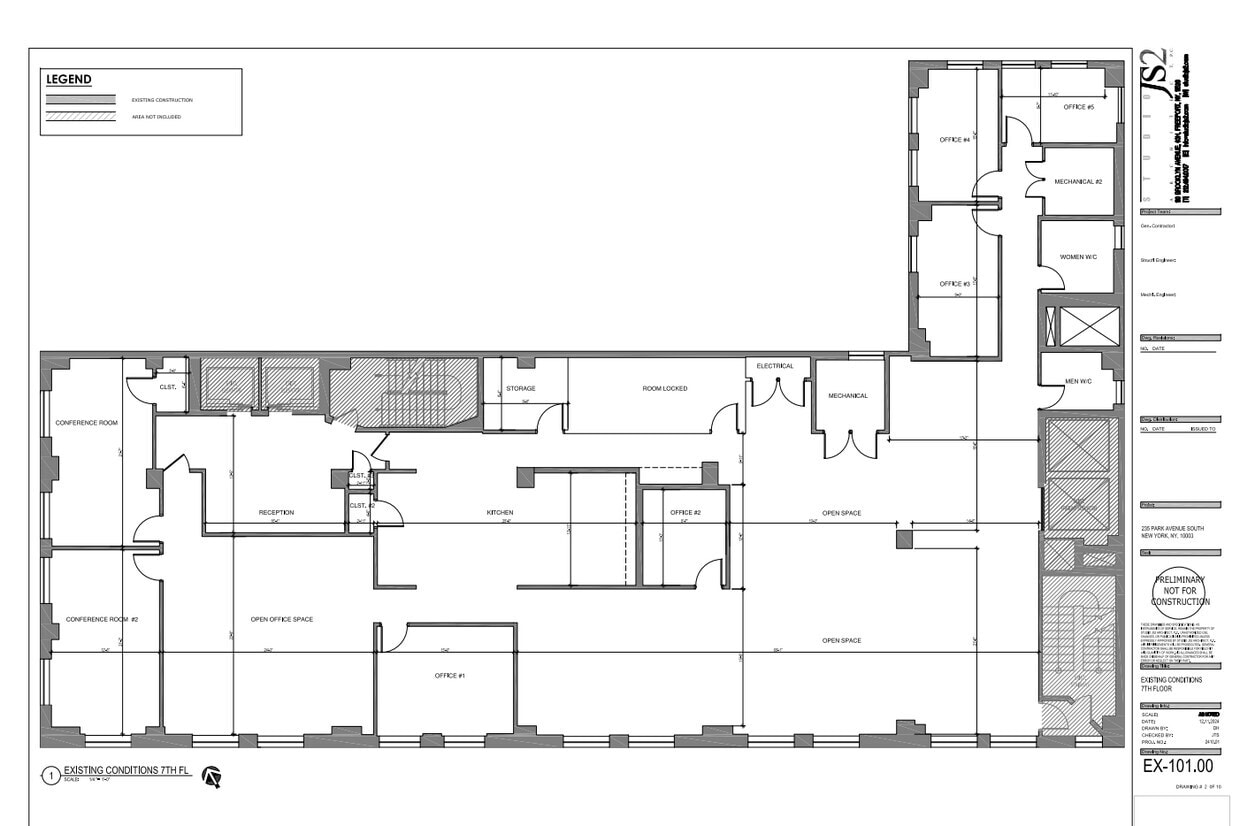 235 Park Ave S, New York, NY à louer Plan d’étage– Image 1 sur 9