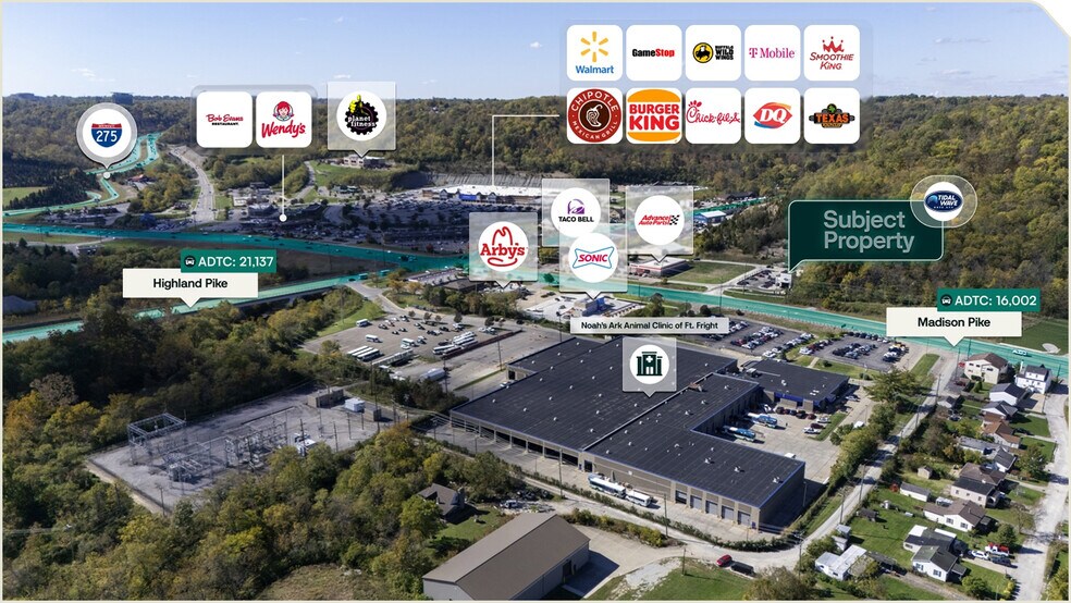 3388 Madison, Ft Wright, KY à vendre - Aérien – Image 2 sur 3