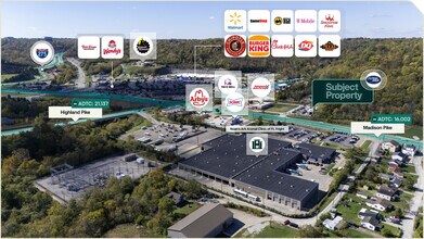 3388 Madison, Ft Wright, KY - VUE AÉRIENNE vue de carte - Image1