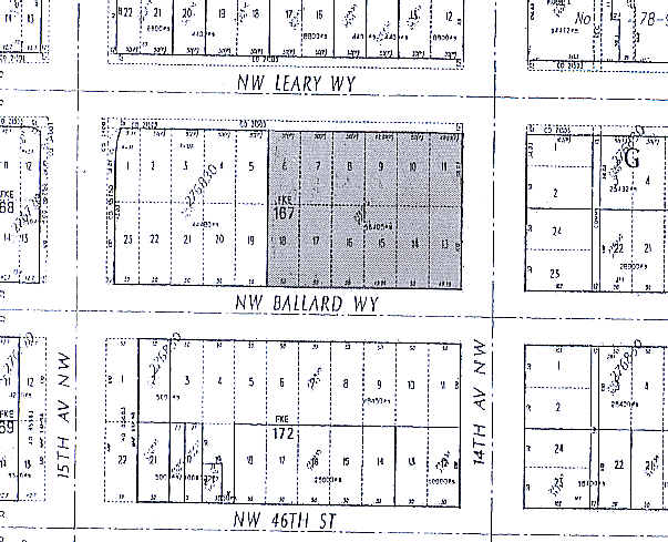 1401 NW Leary Way, Seattle, WA à vendre - Plan cadastral – Image 2 sur 4