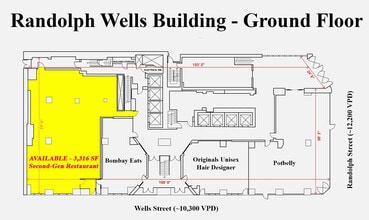 205 W Randolph St, Chicago, IL à louer Plan d’étage– Image 2 sur 8
