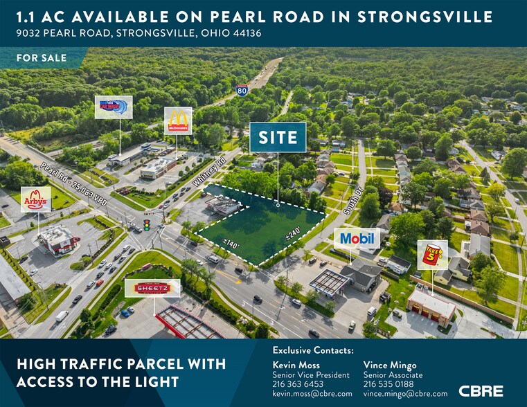 9032 Pearl Rd, Strongsville, OH à vendre - Aérien – Image 1 sur 3