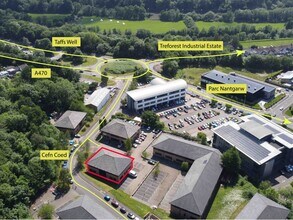 Cefn Coed, Cardiff, VGL - VUE AÉRIENNE  vue de carte