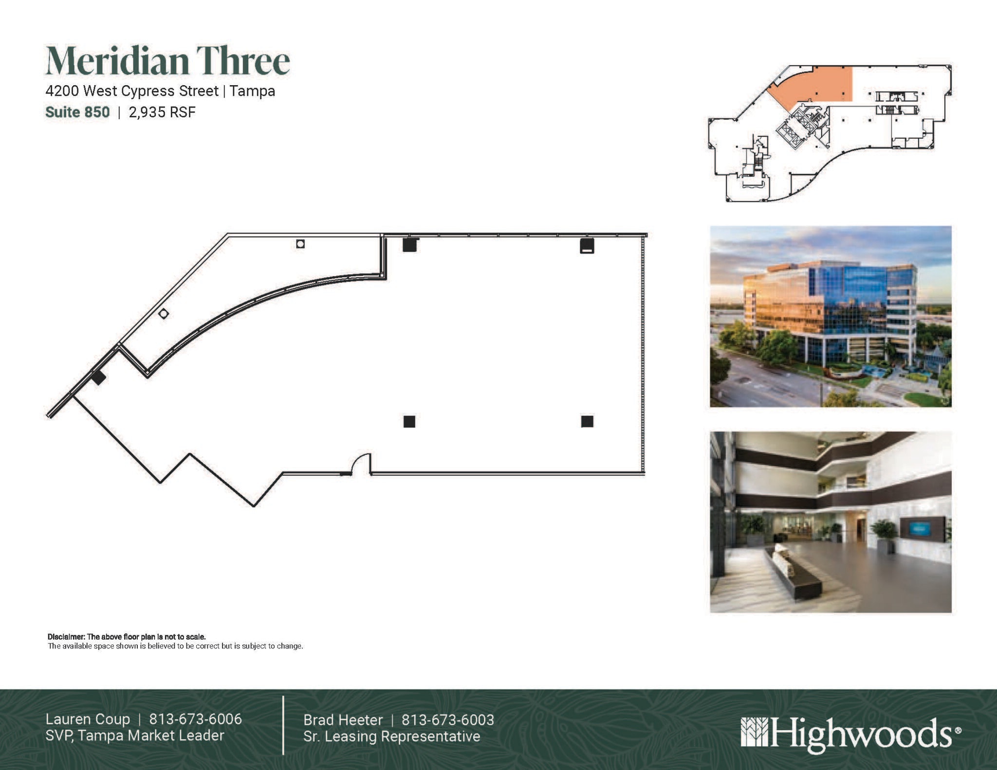 4350 W Cypress St, Tampa, FL à louer Plan d’étage– Image 1 sur 1