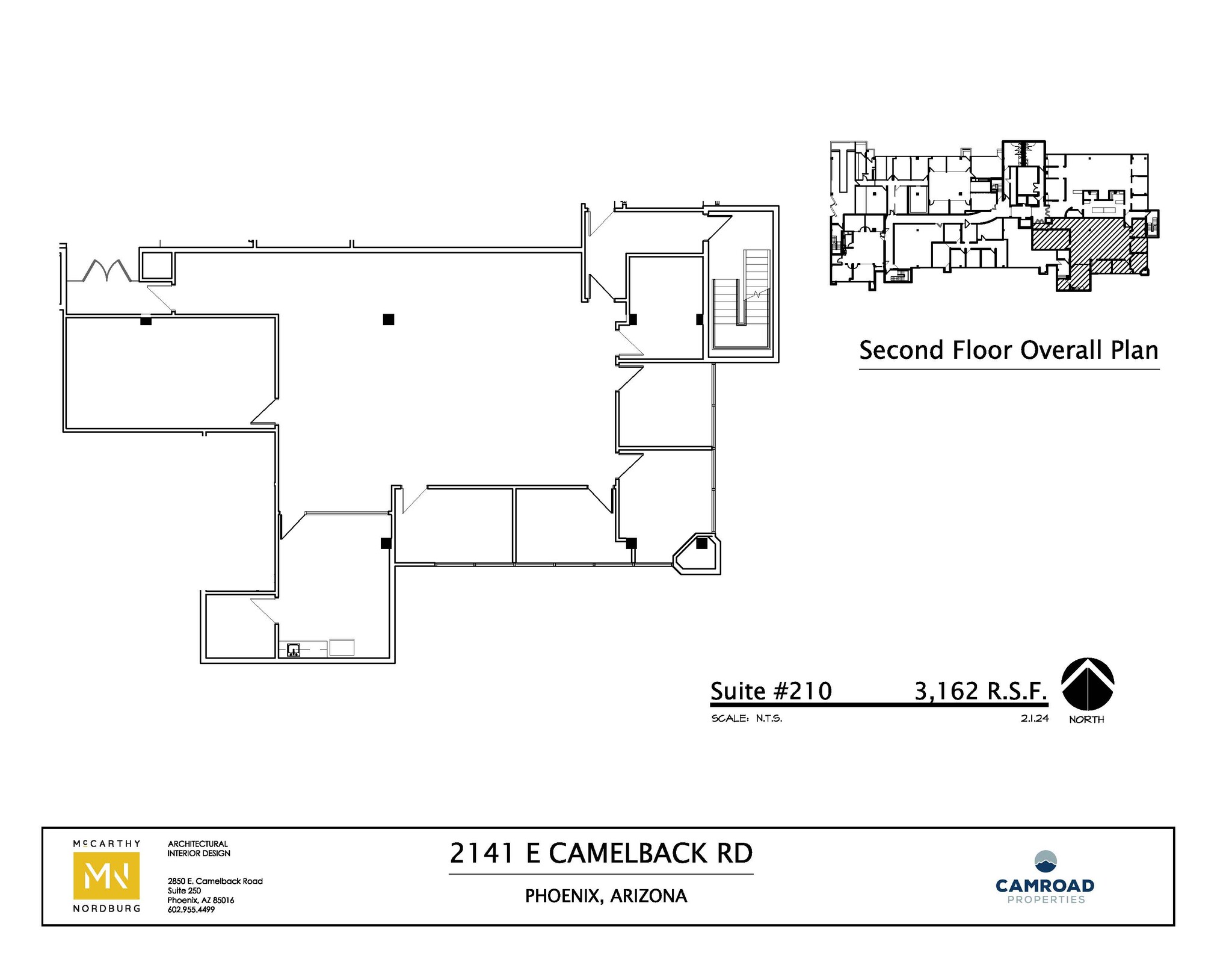 2141 E Camelback Rd, Phoenix, AZ à louer Plan d’étage– Image 1 sur 1