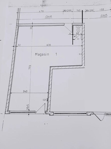Local commercial dans Le Bouscat à louer - Plan d’étage – Image 3 sur 3