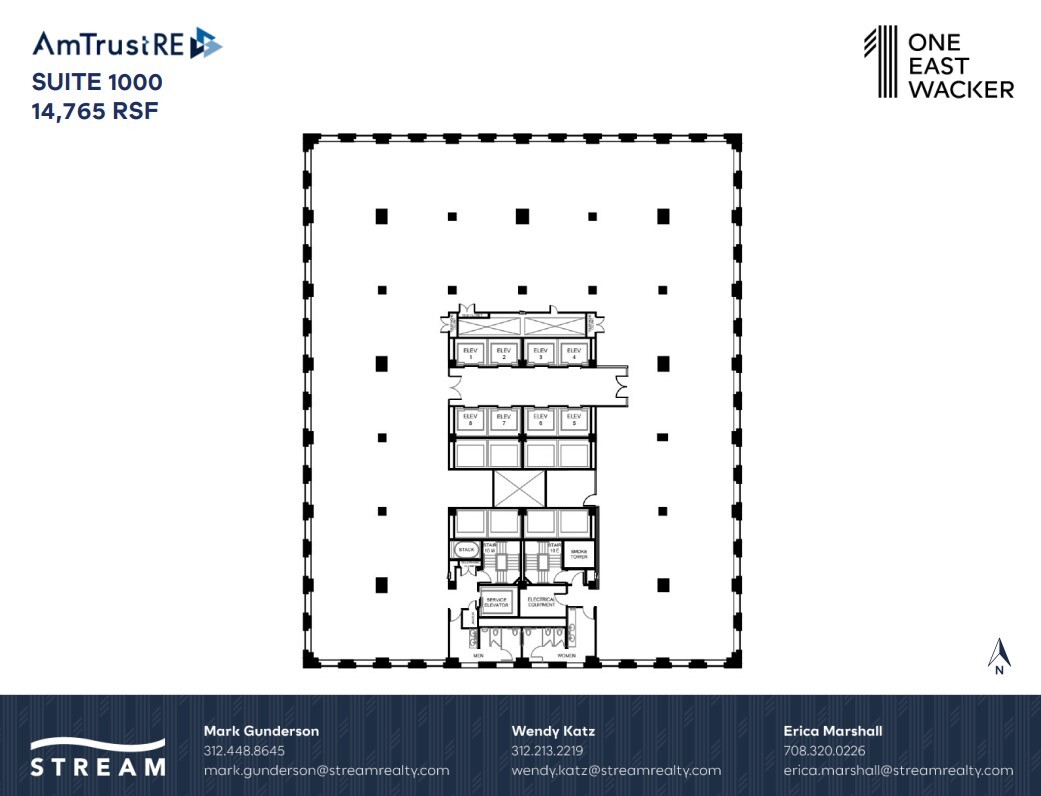 1 E Wacker Dr, Chicago, IL à louer Plan d’étage– Image 1 sur 1