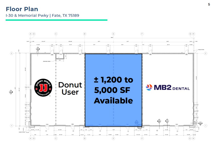 SEQ I-30 & Memorial Parkway, Fate, TX à louer - Plan d’étage – Image 2 sur 3