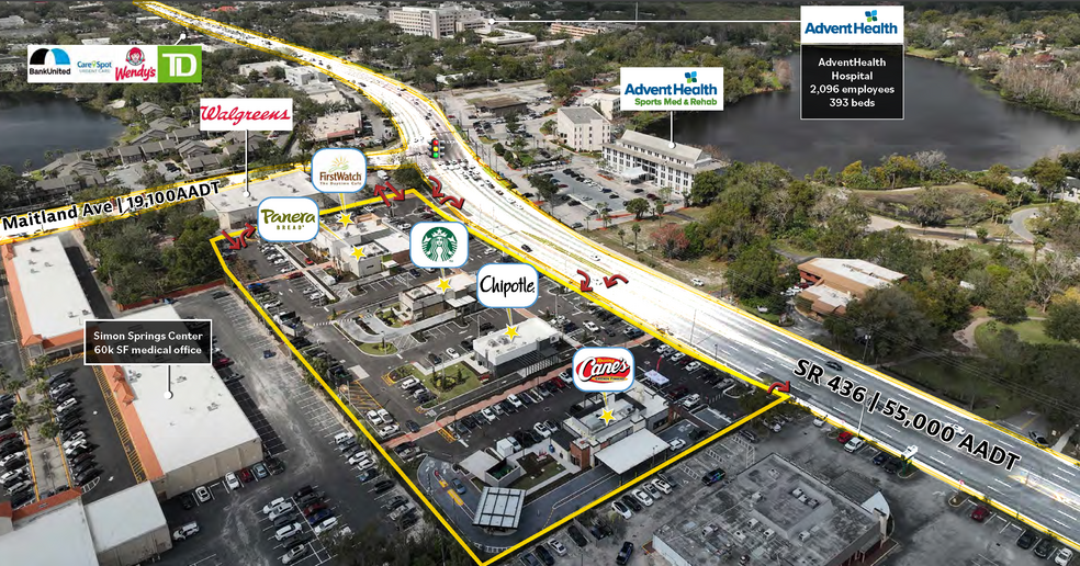 750 E Altamonte Dr, Altamonte Springs, FL à vendre - Aérien – Image 3 sur 8