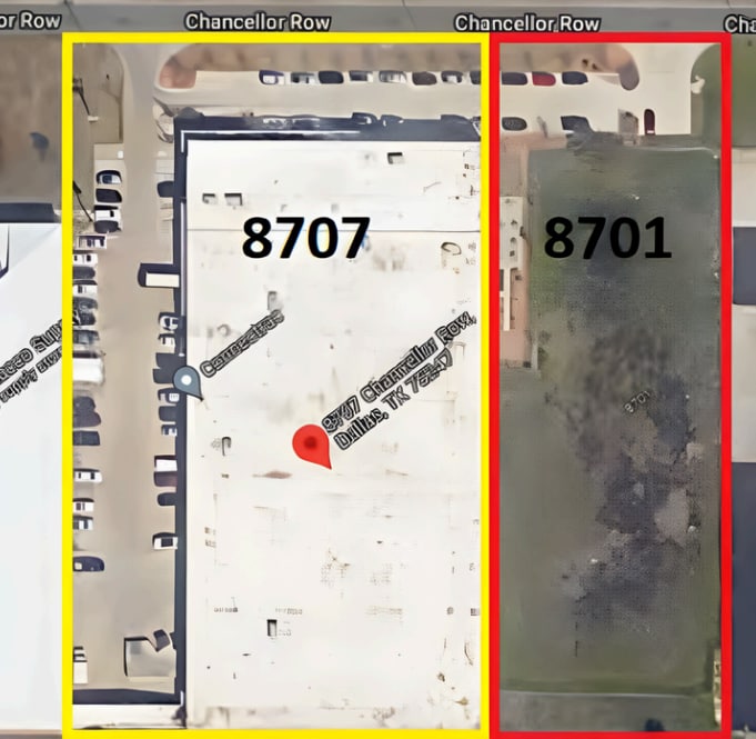 8707 Chancellor Row, Dallas, TX à louer Aérien– Image 1 sur 13