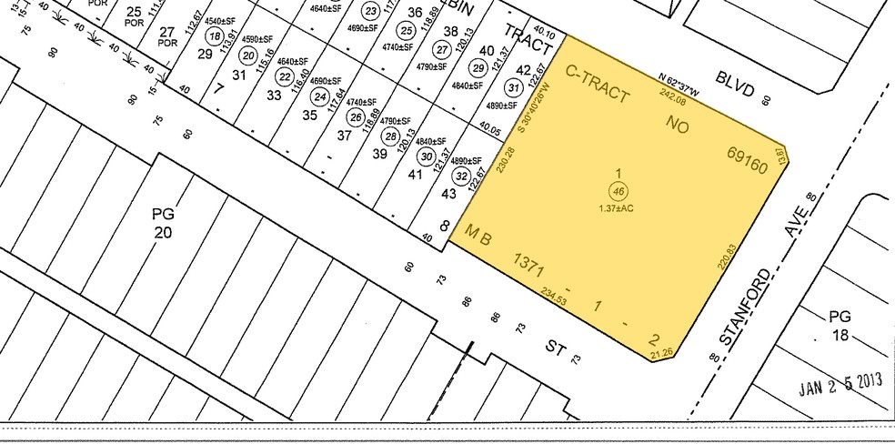 810 E Pico Blvd, Los Angeles, CA à louer - Plan cadastral – Image 2 sur 6