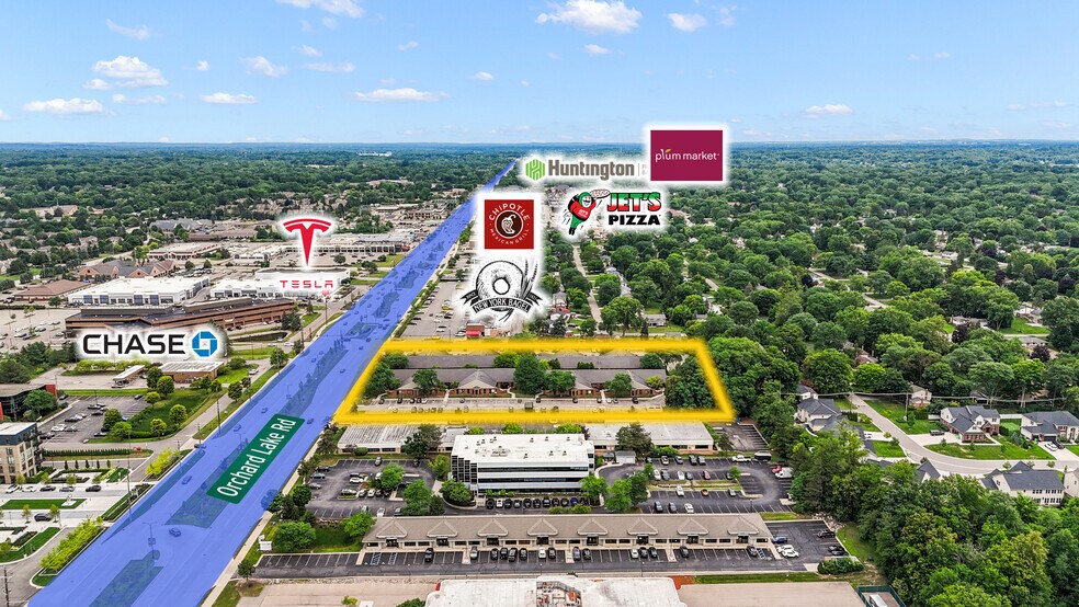 7001 Orchard Lake Rd, West Bloomfield, MI à vendre - Aérien – Image 2 sur 5
