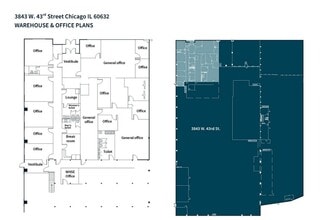 3843 W 43rd St, Chicago, IL à louer Plan d’étage– Image 1 sur 4