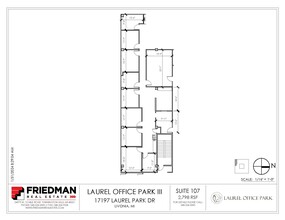 17197 N Laurel Park Dr, Livonia, MI à louer Plan d’étage– Image 2 sur 3