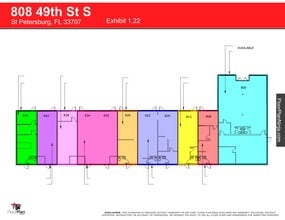 808 49th St S, Saint Petersburg, FL à louer Plan de site– Image 1 sur 1