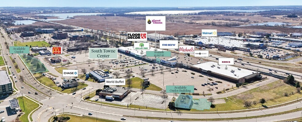 2051 W Broadway, Monona, WI à louer - Aérien – Image 2 sur 4