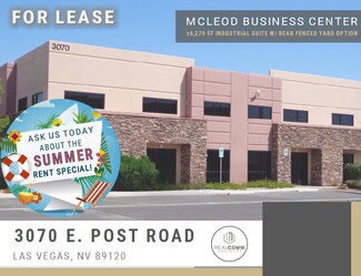Plus de détails pour 3070 E Post Rd, Las Vegas, NV - Industriel/Logistique à louer