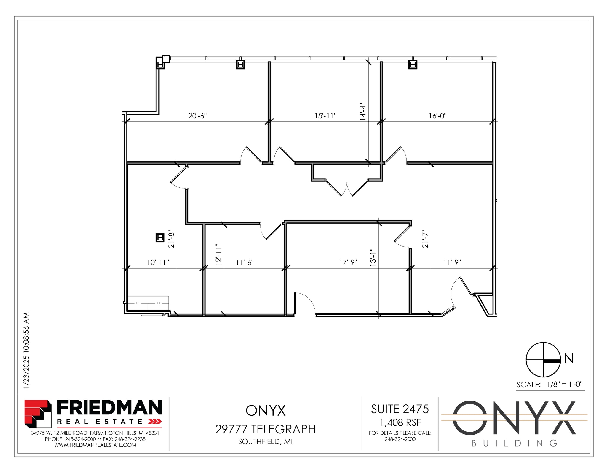 29777 Telegraph Rd, Southfield, MI à louer Plan d’étage– Image 1 sur 2