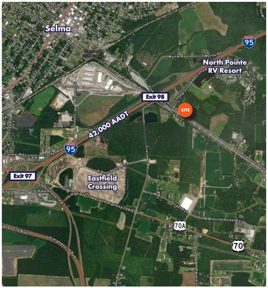 1149 Pine Level-Selma Rd, Selma, NC à vendre - Aérien – Image 2 sur 9