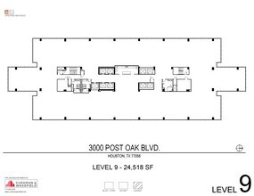 3000 Post Oak Blvd, Houston, TX à louer Plan d’étage– Image 1 sur 1