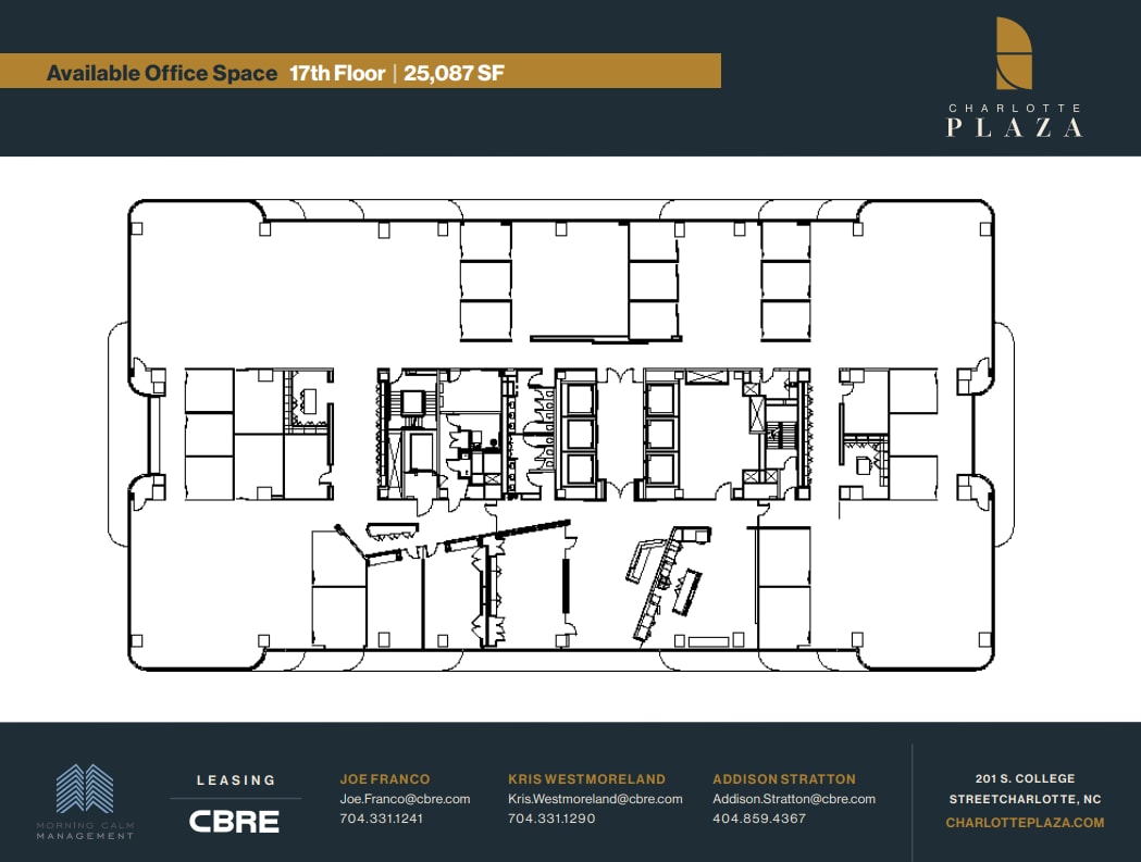 201 S College St, Charlotte, NC à louer Plan d’étage– Image 1 sur 1