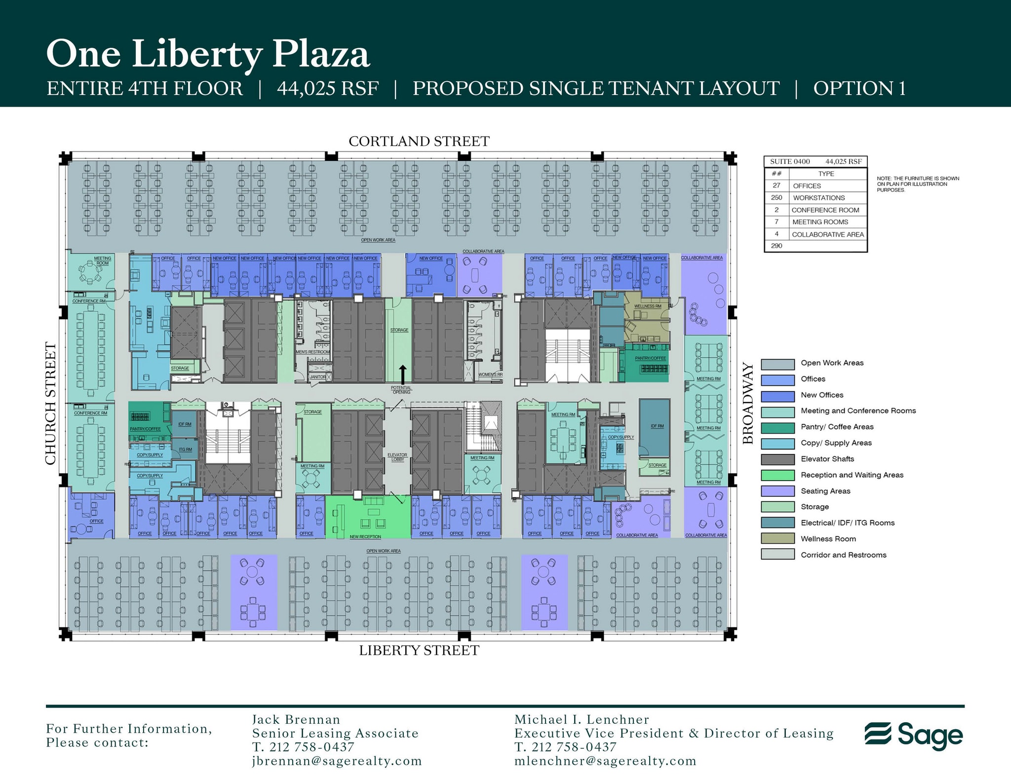 1 Liberty Plz, New York, NY à louer Plan d’étage– Image 1 sur 11