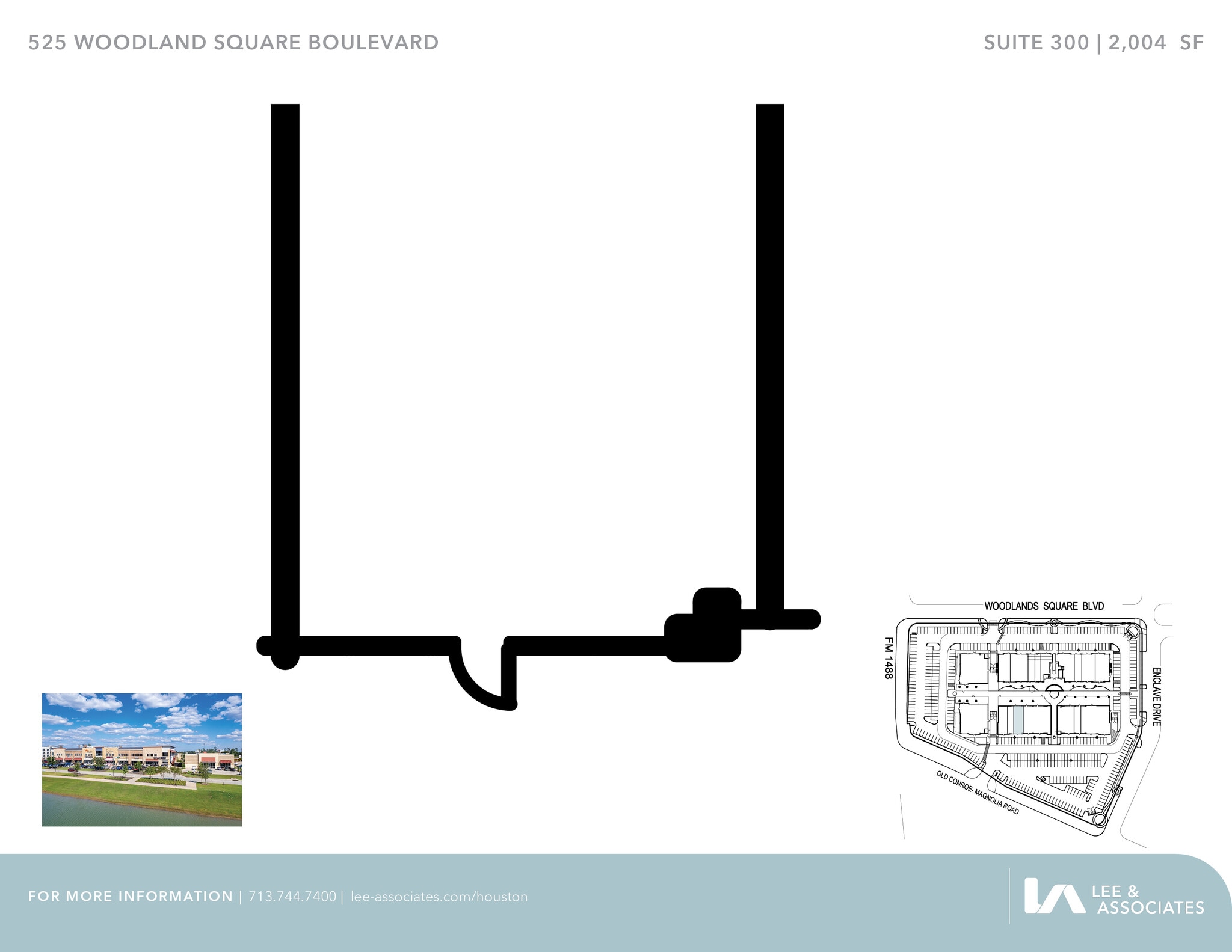 525 Woodland Square Blvd, Conroe, TX à louer Plan d’étage– Image 1 sur 1