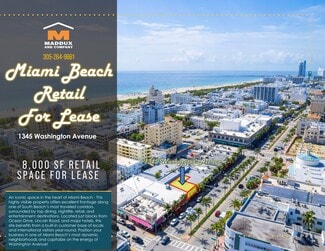 Plus de détails pour 1337-1345 Washington Ave, Miami Beach, FL - Local commercial à louer