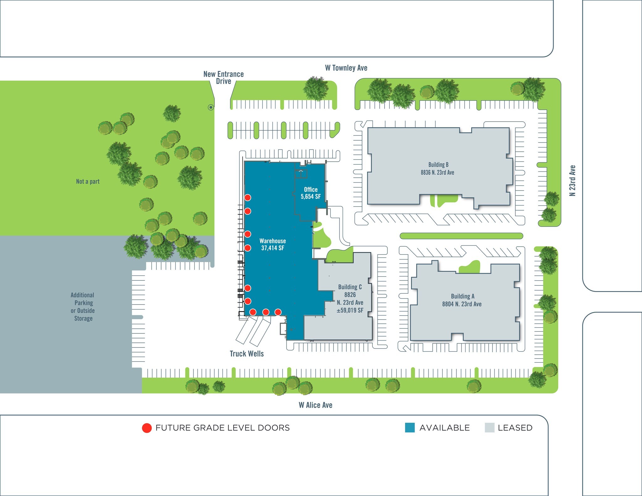 8836 N 23rd Ave, Phoenix, AZ à louer Plan de site– Image 1 sur 10