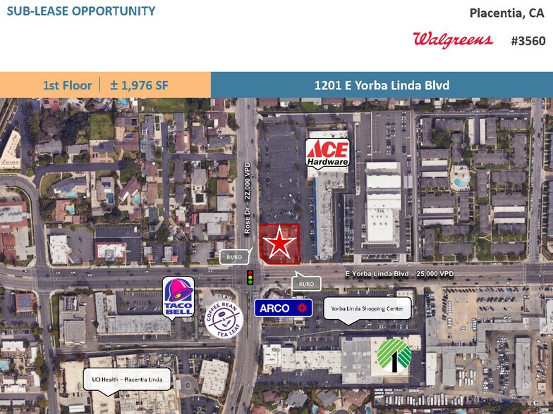 1201 E Yorba Linda Blvd, Placentia, CA à louer - Photo de l’immeuble – Image 2 sur 8