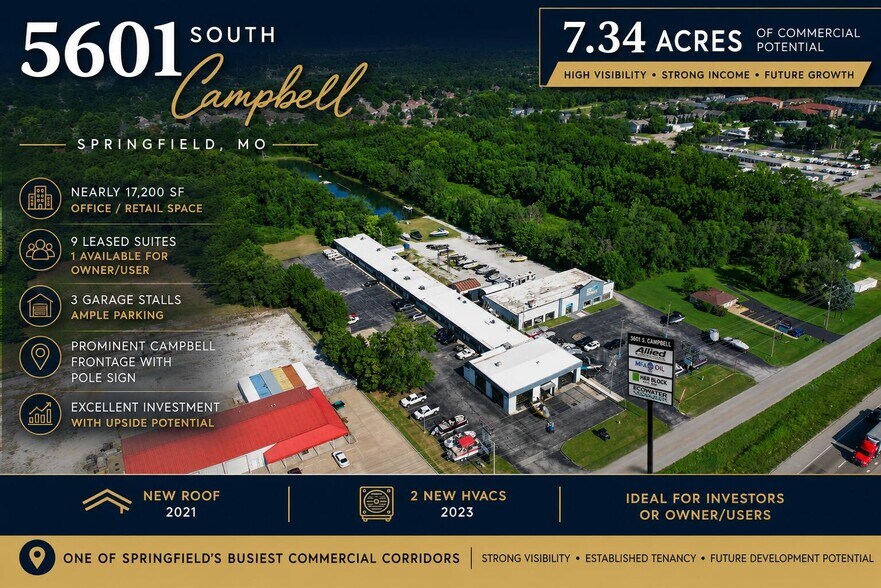 5601 S Campbell Ave, Springfield, MO à vendre - Photo de l’immeuble – Image 1 sur 56