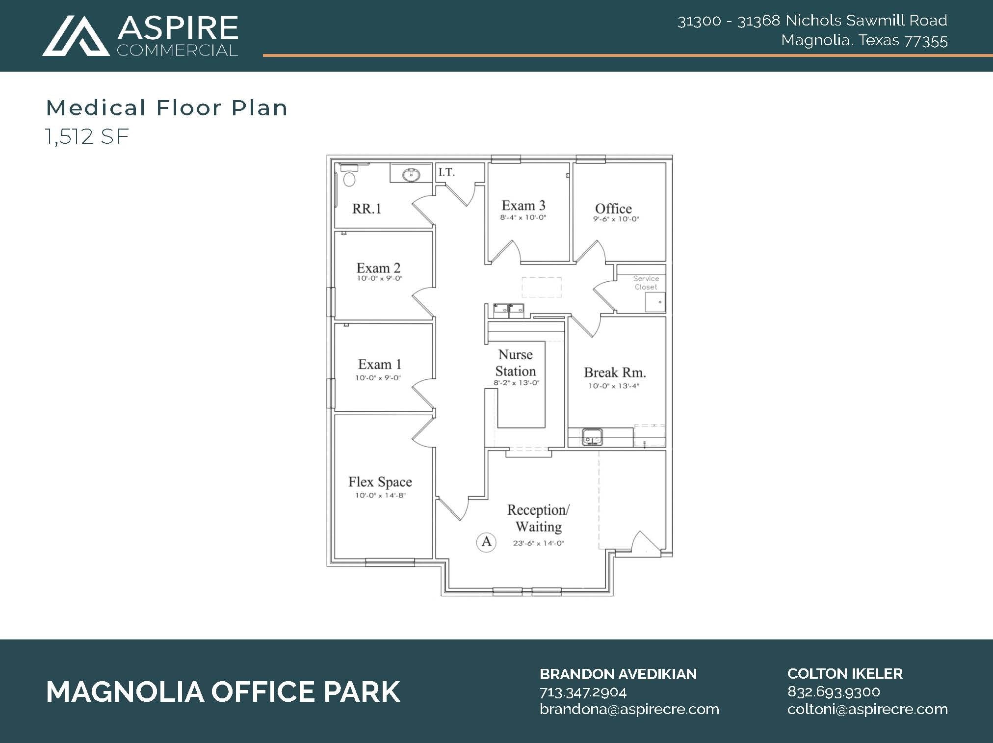 31368 Nichols Sawmill Rd, Magnolia, TX à louer Plan d’étage– Image 1 sur 2