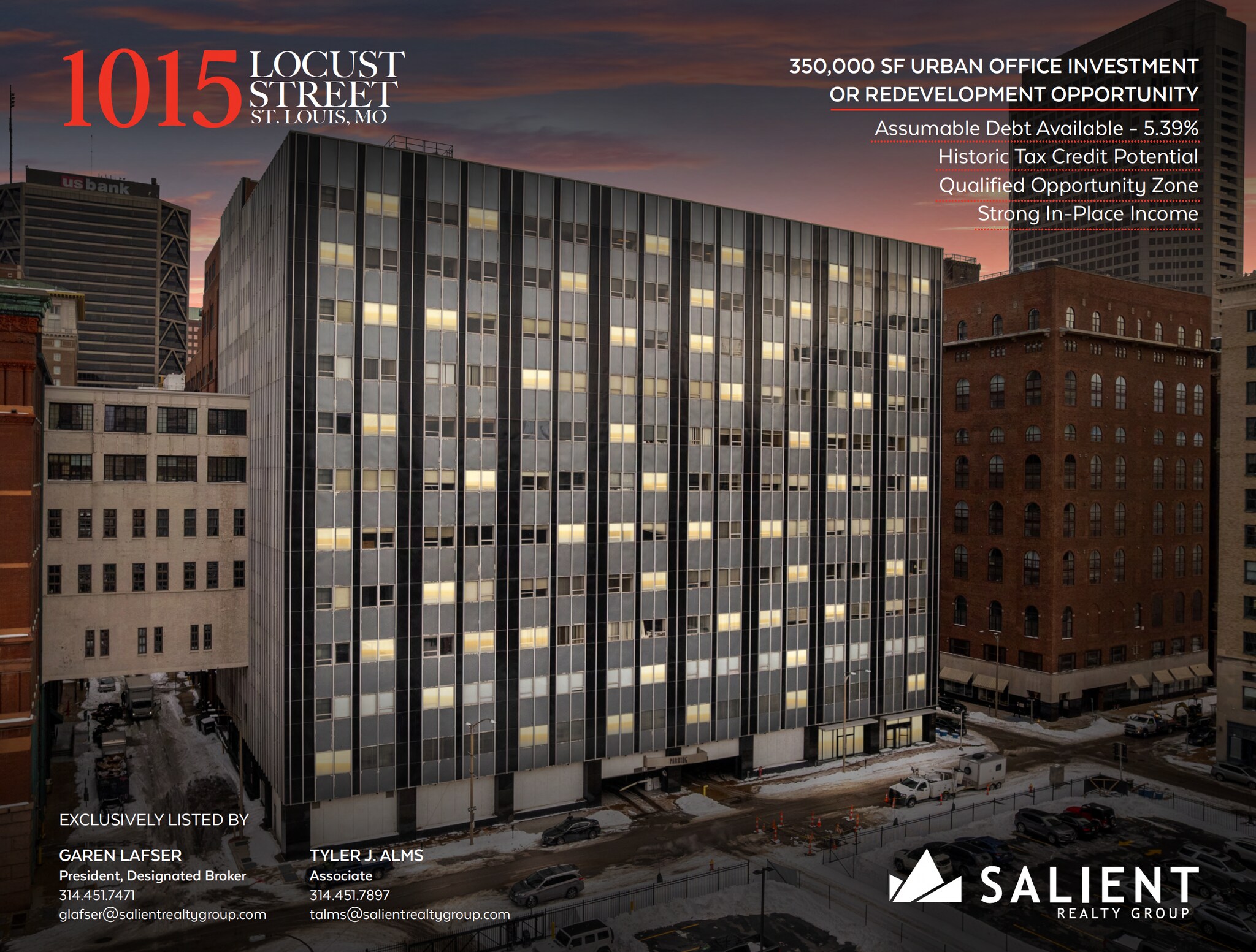 1015-1023 Locust St, Saint Louis, MO à vendre Photo principale– Image 1 sur 20