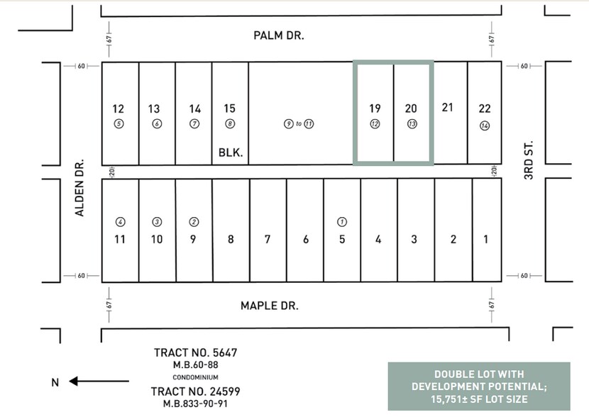 335-337 N Palm Dr, Beverly Hills, CA à vendre - Plan cadastral – Image 3 sur 4