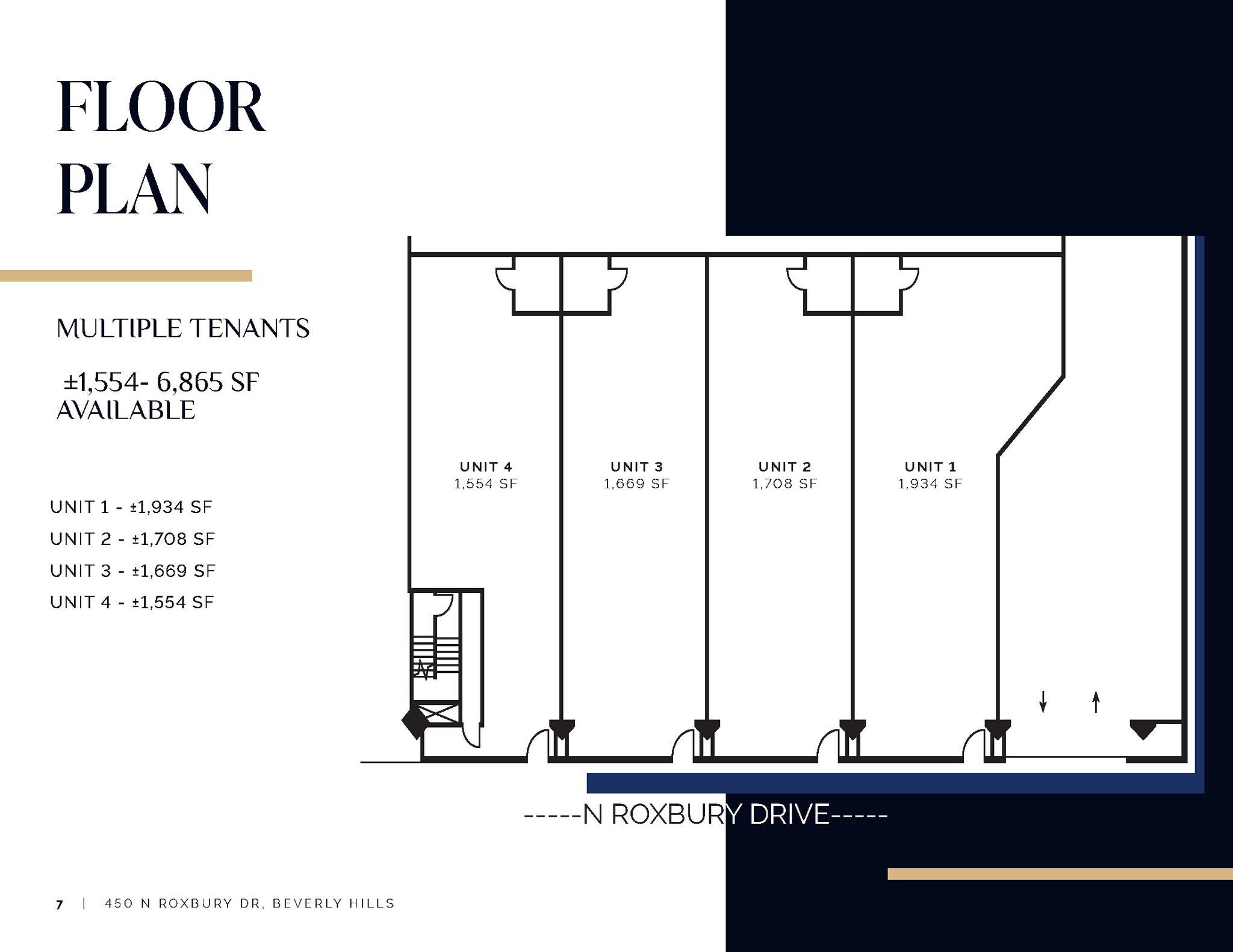450 N Roxbury Dr, Beverly Hills, CA à louer Plan d’étage– Image 1 sur 5