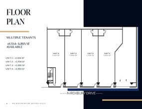 450 N Roxbury Dr, Beverly Hills, CA à louer Plan d’étage– Image 1 sur 5