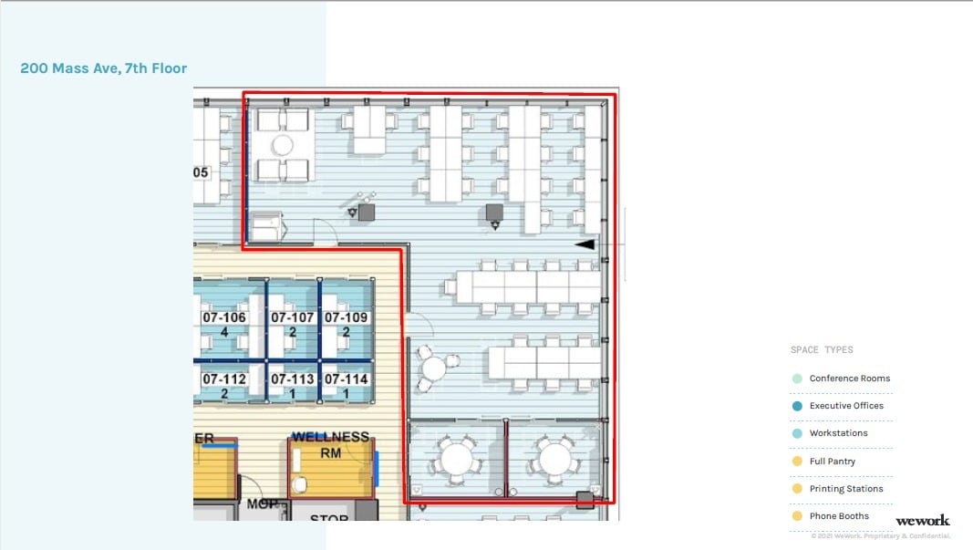 200 Massachusetts Ave NW, Washington, DC à louer Plan d’étage– Image 1 sur 24