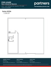4125 Hollister Rd, Houston, TX à louer Plan de site– Image 1 sur 1