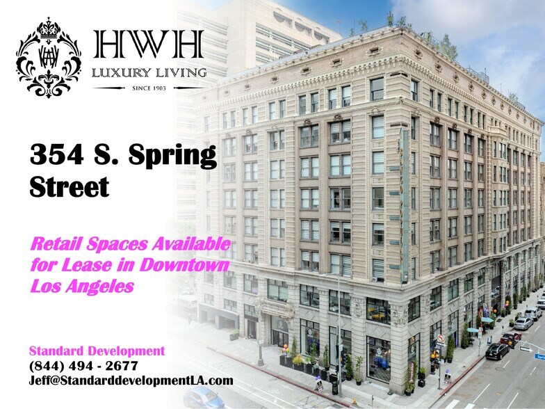 354 S Spring St, Los Angeles, CA à louer - Photo de l’immeuble – Image 2 sur 18