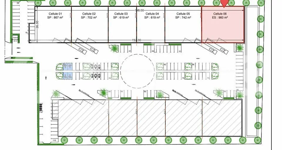 Bureau dans Carvin à louer - Plan d’étage – Image 3 sur 7