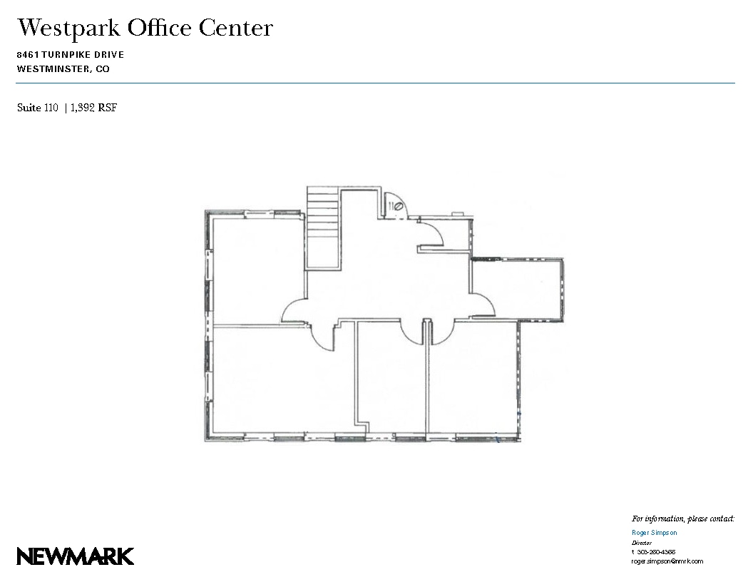 8601 Turnpike Dr, Westminster, CO à louer Plan d’étage– Image 1 sur 1
