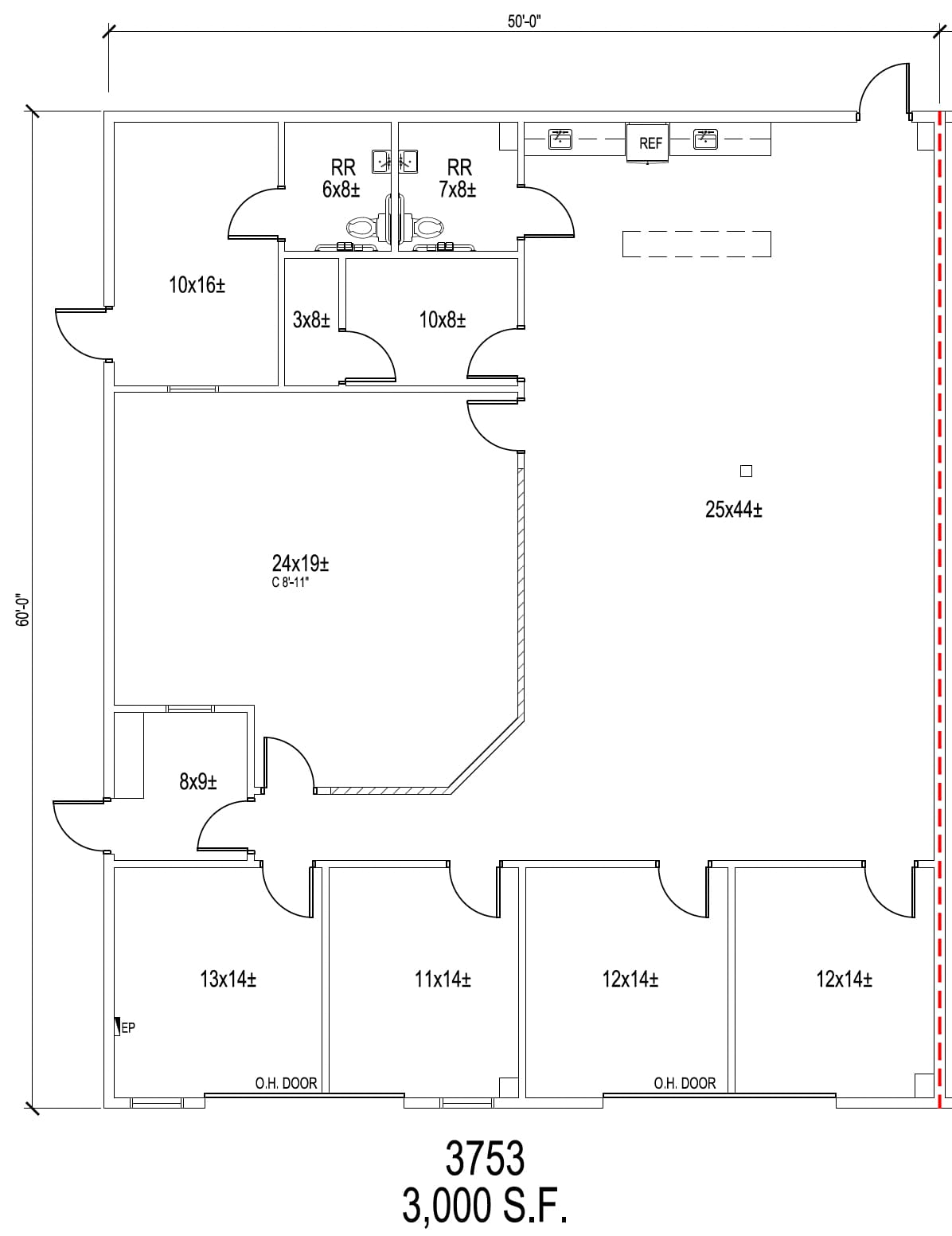 3649-3661 N Beach St, Fort Worth, TX à louer Plan d’étage– Image 1 sur 1