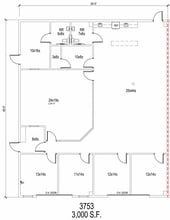 3649-3661 N Beach St, Fort Worth, TX à louer Plan d’étage– Image 1 sur 1